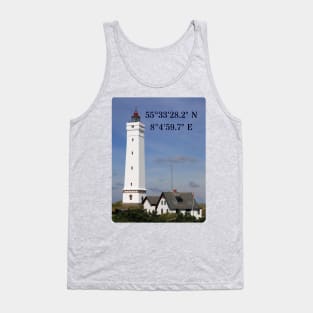 Blavandshuk Fyr coordinates Tank Top